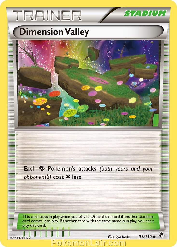 2014 Pokemon Trading Card Game Phantom Forces Price List – 93 Dimension Valley