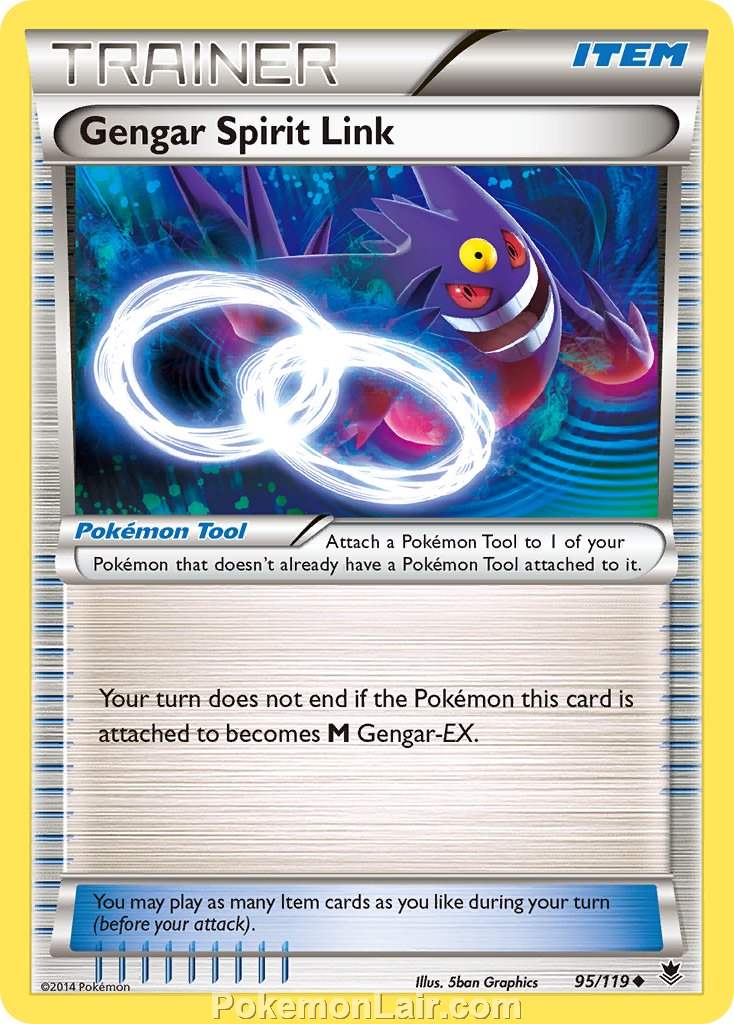 2014 Pokemon Trading Card Game Phantom Forces Price List – 95 Gengar Spirit Link