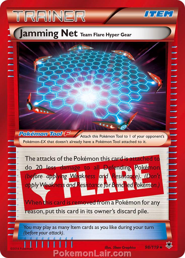 2014 Pokemon Trading Card Game Phantom Forces Price List – 98 Jamming Net Team Flare Hyper Gear