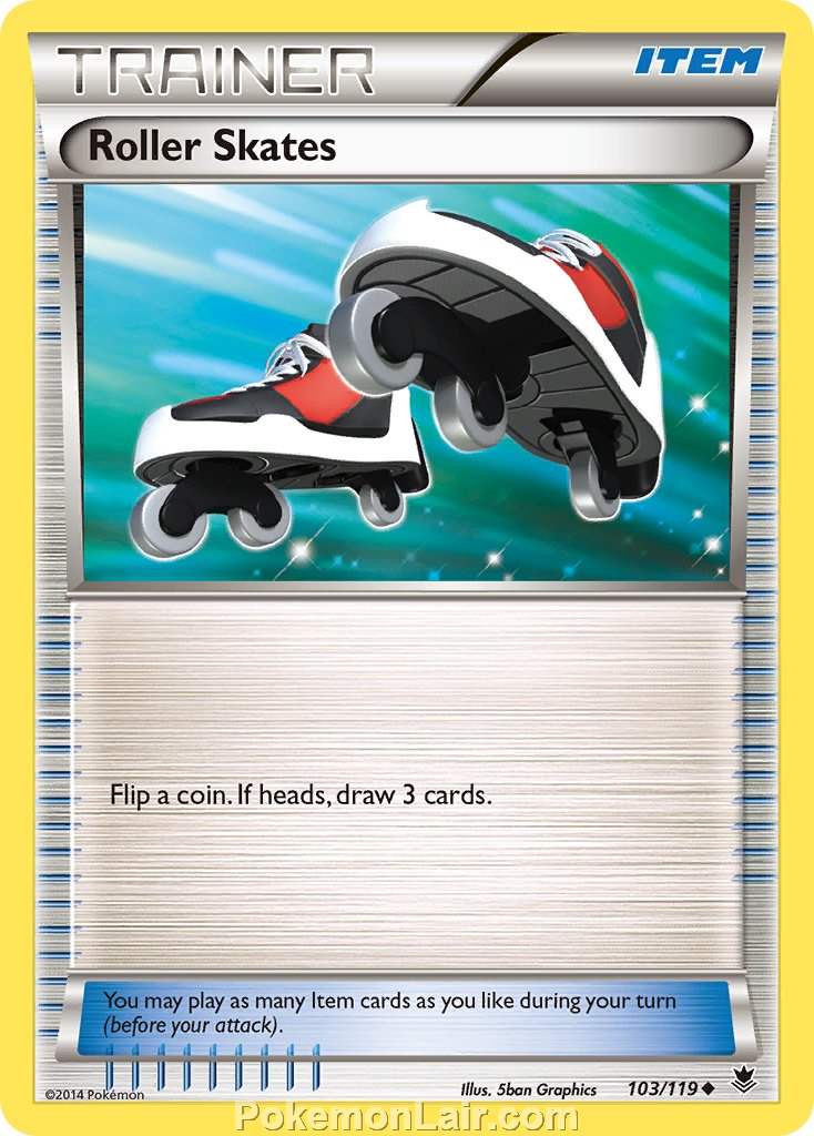 2014 Pokemon Trading Card Game Phantom Forces Set – 103 Roller Skates