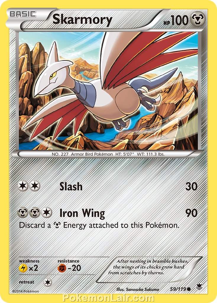 2014 Pokemon Trading Card Game Phantom Forces Set – 59 Skarmory