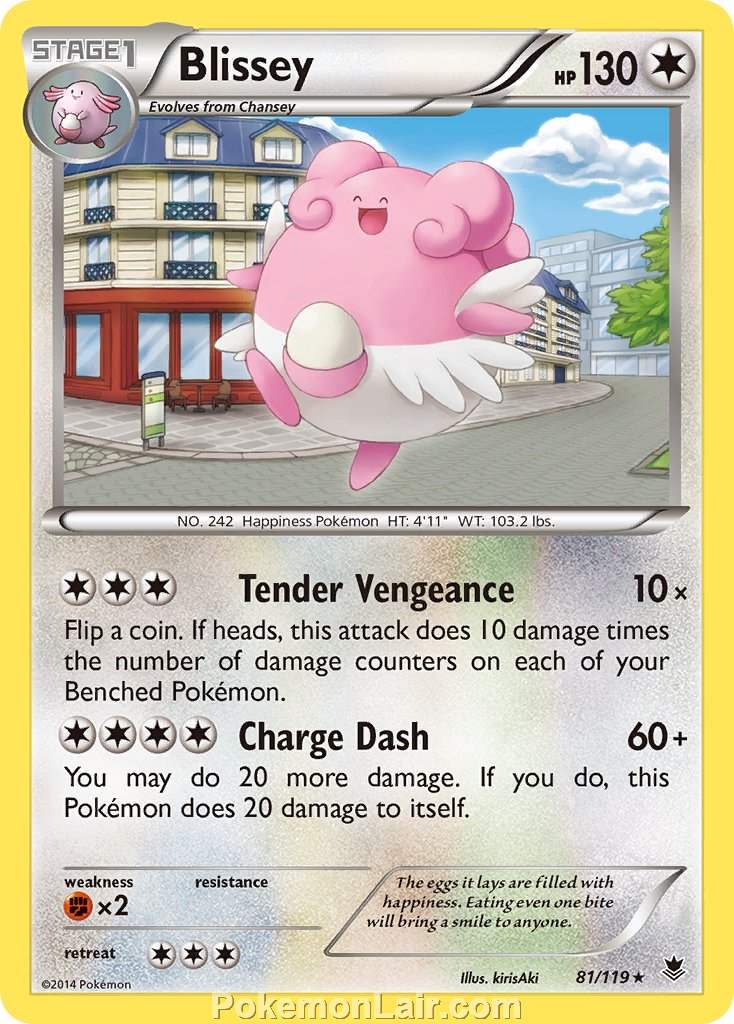 2014 Pokemon Trading Card Game Phantom Forces Set – 81 Blissey