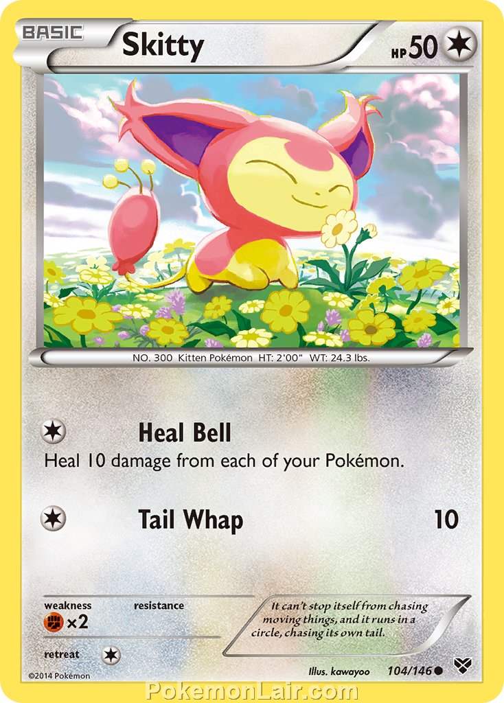 2014 Pokemon Trading Card Game XY Price List – 104 Skitty