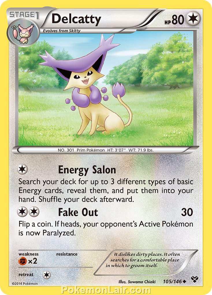 2014 Pokemon Trading Card Game XY Price List – 105 Delcatty