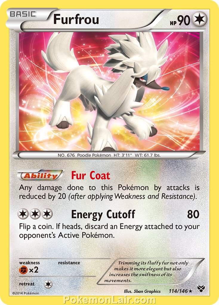 2014 Pokemon Trading Card Game XY Price List – 114 Furfrou