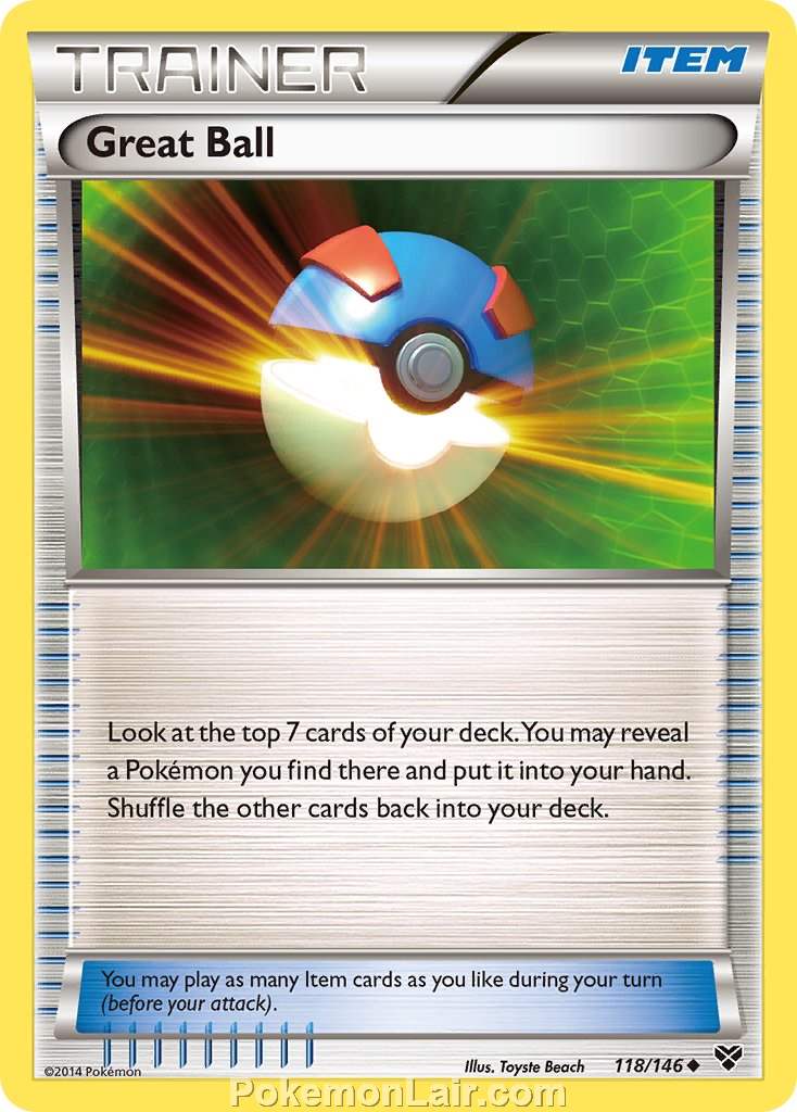2014 Pokemon Trading Card Game XY Price List – 118 Great Ball