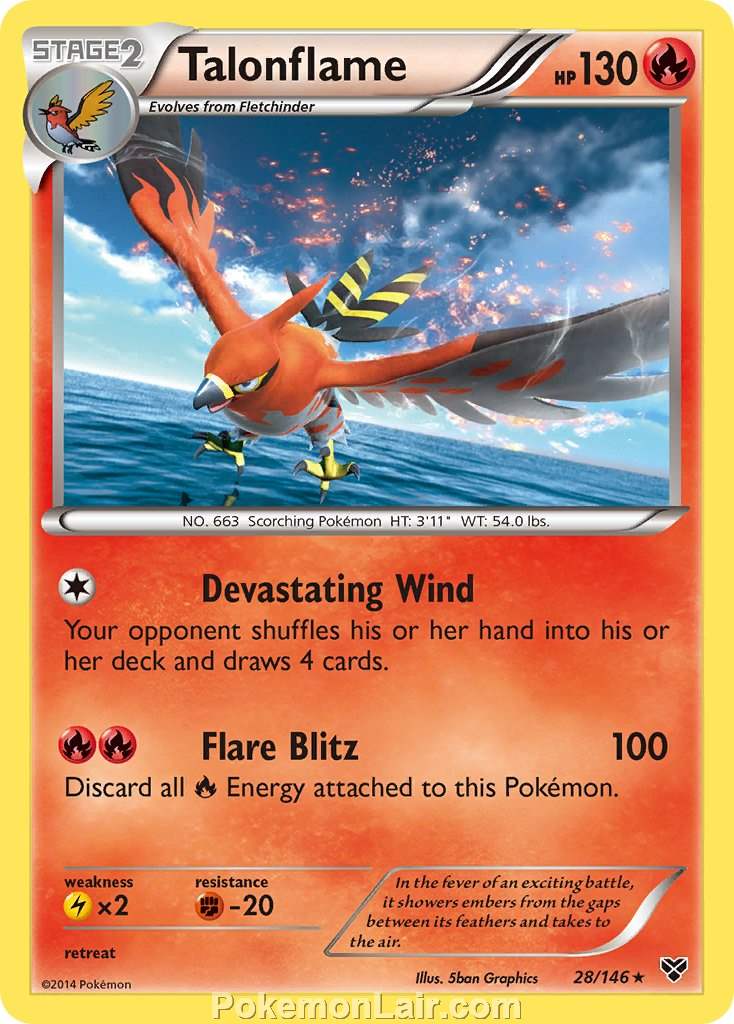 2014 Pokemon Trading Card Game XY Price List – 28 Talonflame