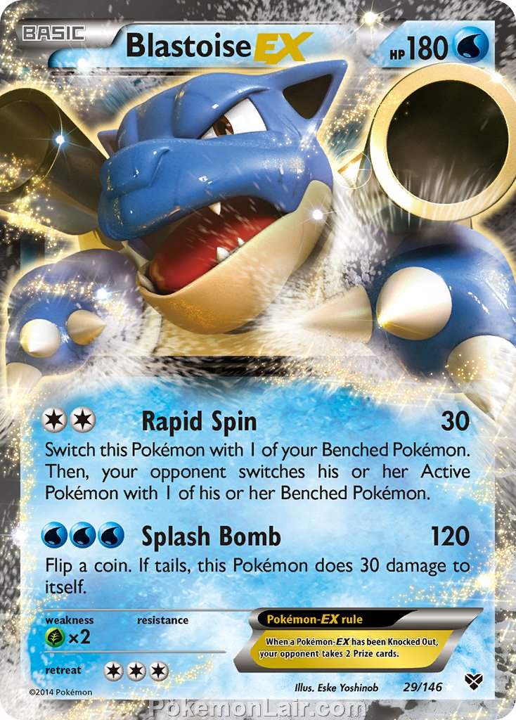 2014 Pokemon Trading Card Game XY Price List – 29 Blastoise EX