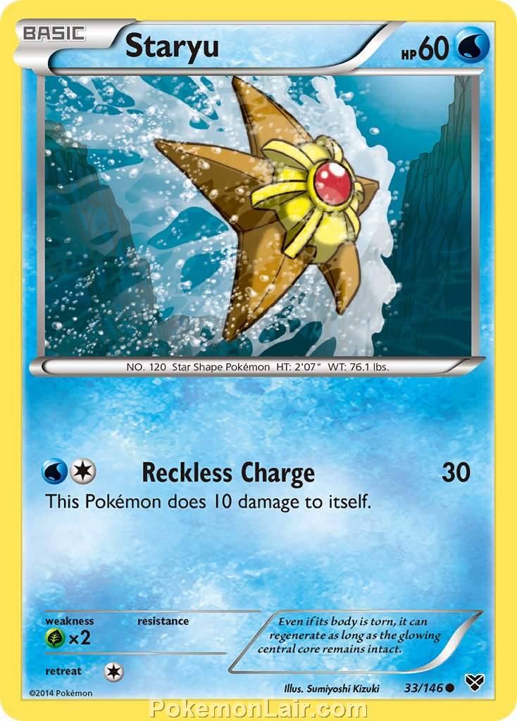 2014 Pokemon Trading Card Game XY Price List – 33 Staryu