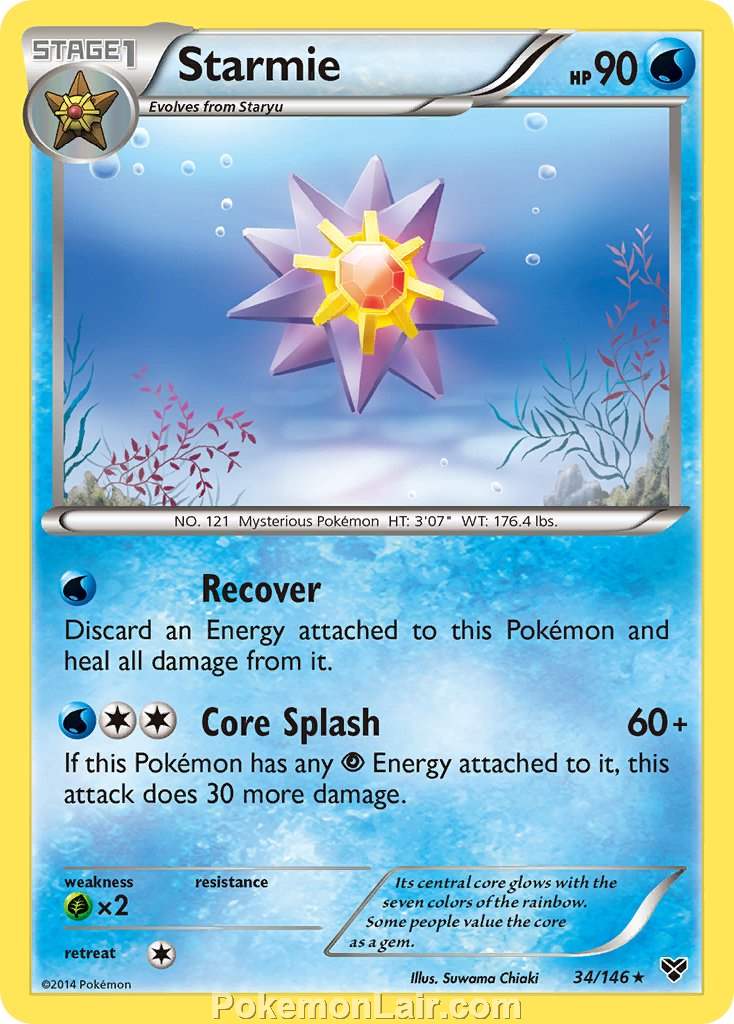 2014 Pokemon Trading Card Game XY Price List – 34 Starmie