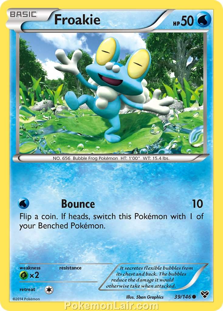 2014 Pokemon Trading Card Game XY Price List – 39 Froakie