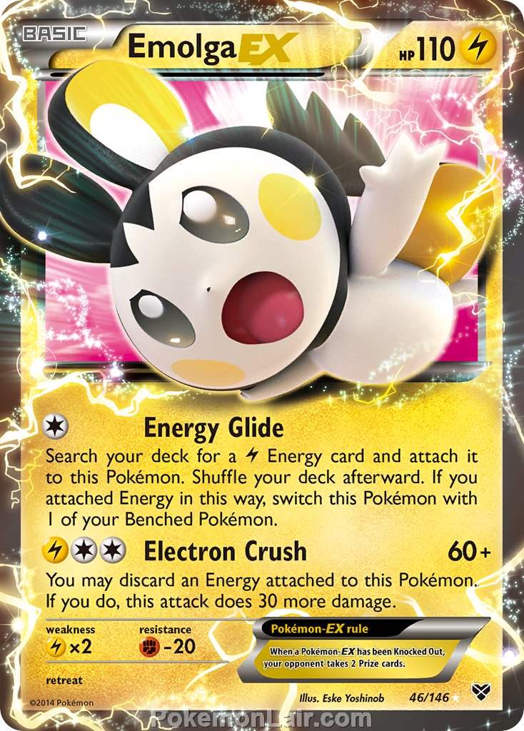 2014 Pokemon Trading Card Game XY Price List – 46 Emolga EX