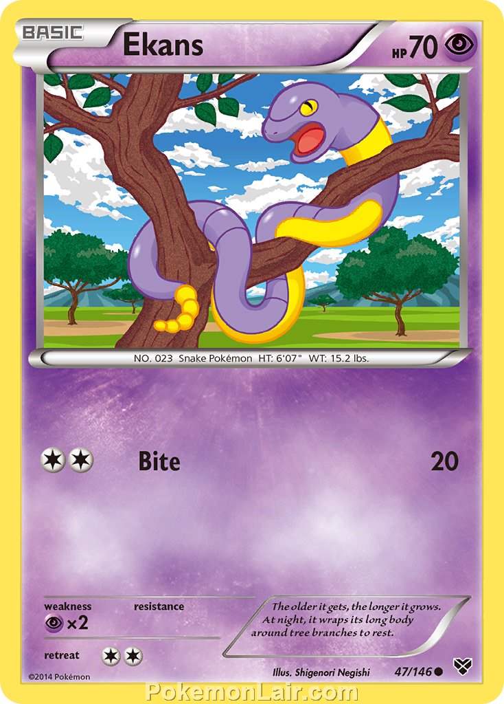 2014 Pokemon Trading Card Game XY Price List – 47 Ekans