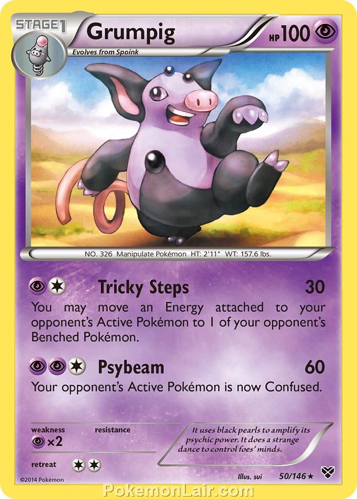 2014 Pokemon Trading Card Game XY Price List – 50 Grumpig