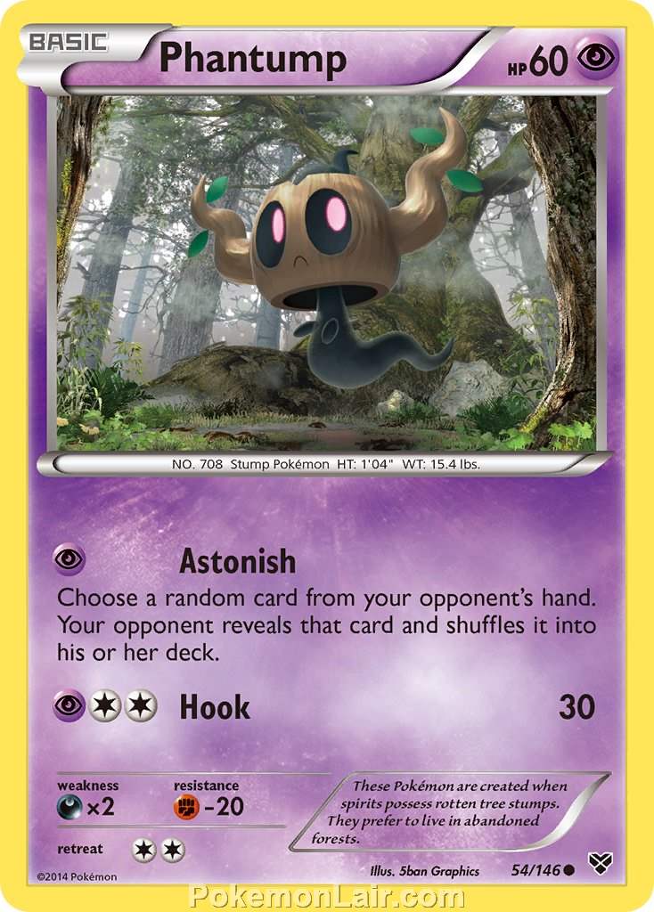 2014 Pokemon Trading Card Game XY Price List – 54 Phantump