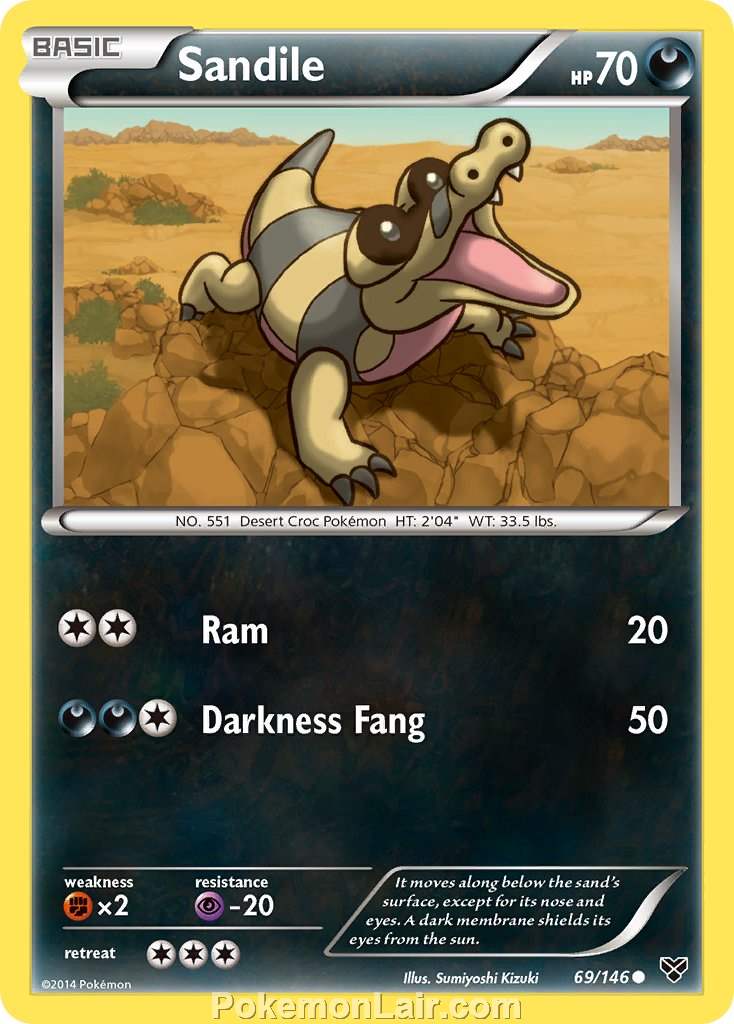 2014 Pokemon Trading Card Game XY Price List – 69 Sandile