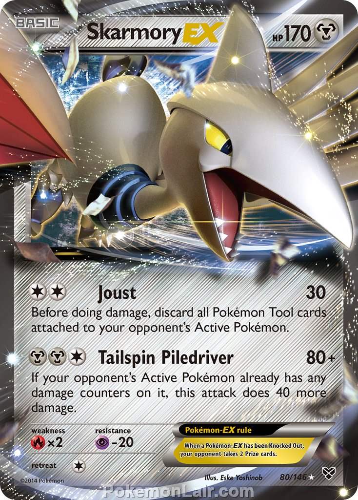 2014 Pokemon Trading Card Game XY Price List – 80 Skarmory EX