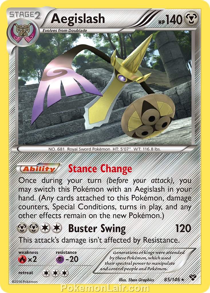 2014 Pokemon Trading Card Game XY Price List – 85 Aegislash