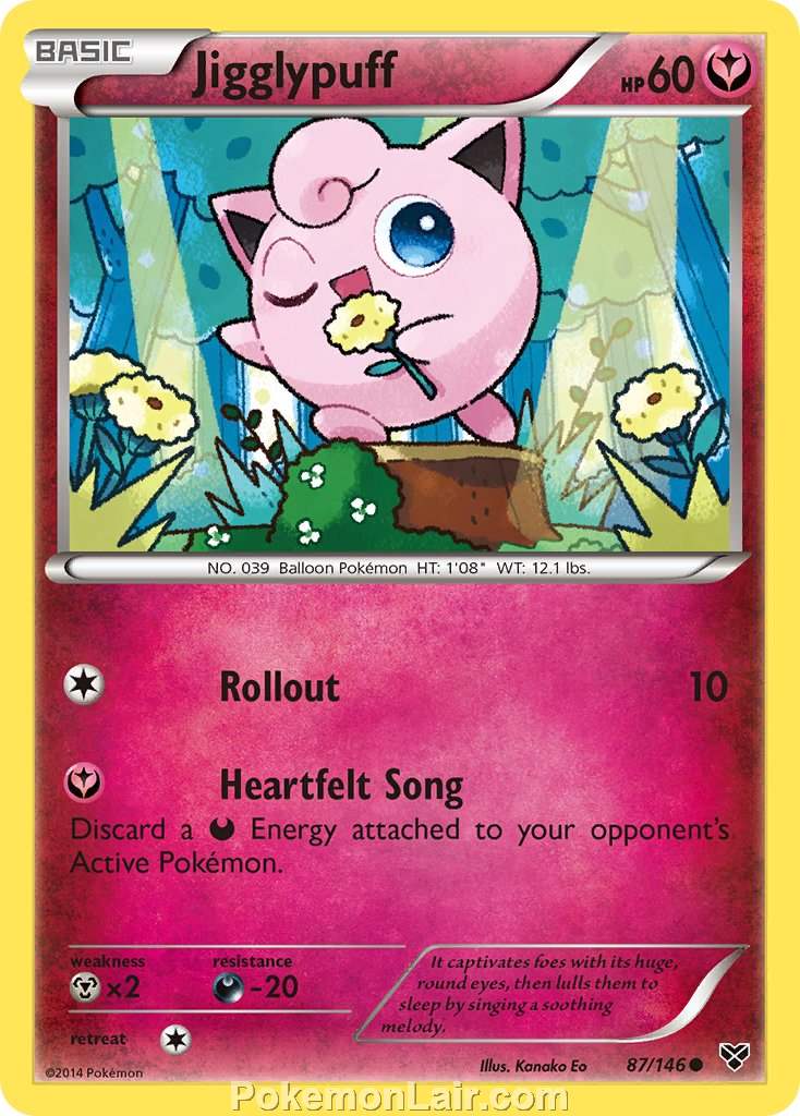 2014 Pokemon Trading Card Game XY Price List – 87 Jigglypuff