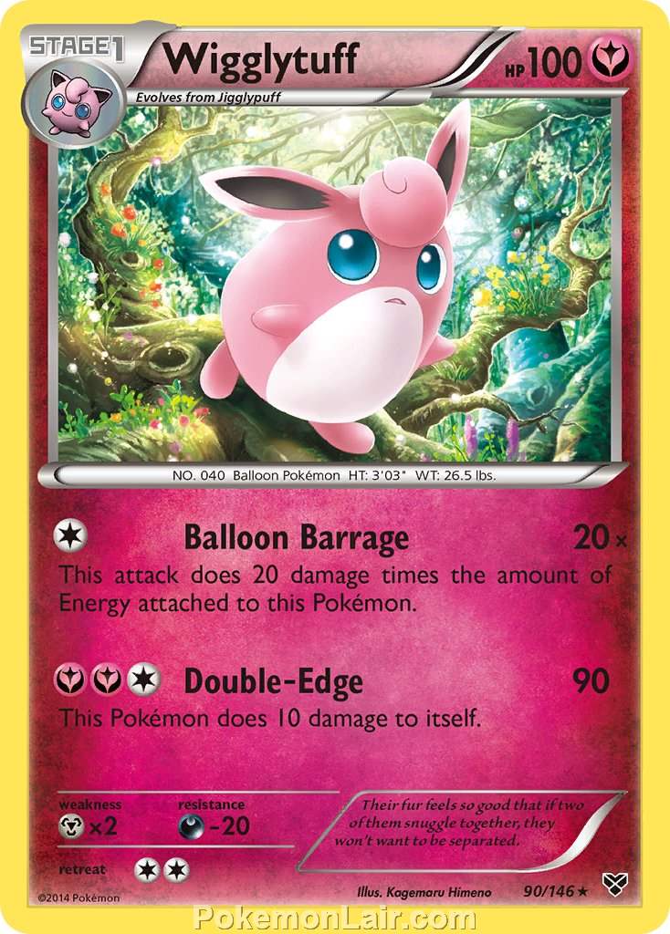 2014 Pokemon Trading Card Game XY Price List – 90 Wigglytuff