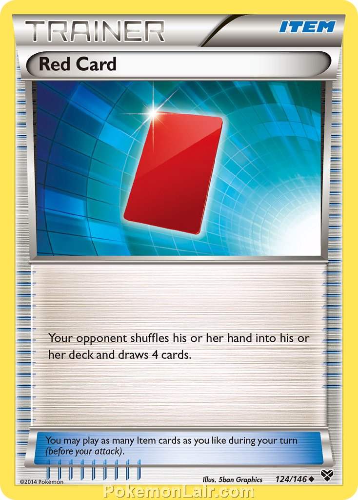 2014 Pokemon Trading Card Game XY Set – 124 Red Card