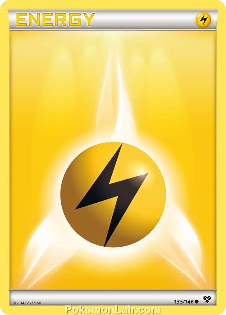 2014 Pokemon Trading Card Game XY Set – 135 Lightning Energy