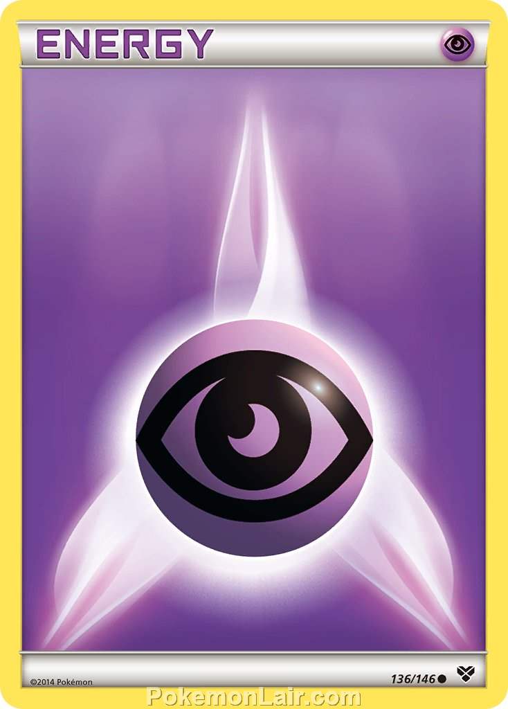 2014 Pokemon Trading Card Game XY Set – 136 Psychic Energy