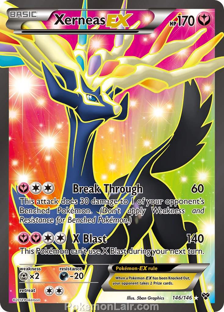 2014 Pokemon Trading Card Game XY Set – 146 Xerneas EX