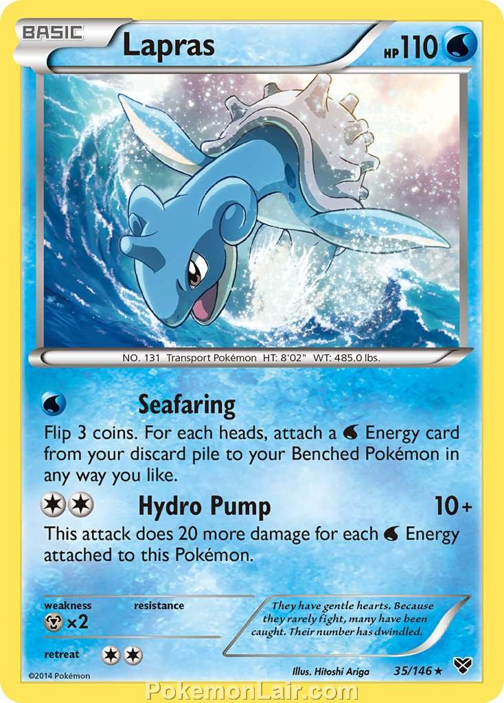 2014 Pokemon Trading Card Game XY Set – 35 Lapras