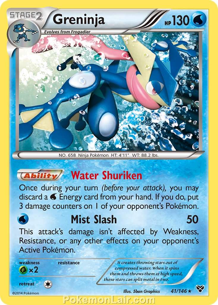 2014 Pokemon Trading Card Game XY Set – 41 Greninja