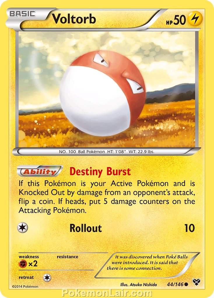 2014 Pokemon Trading Card Game XY Set – 44 Voltorb