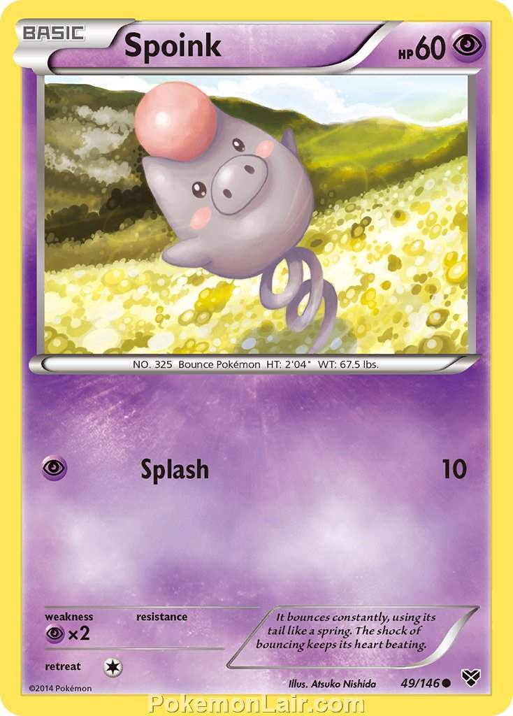 2014 Pokemon Trading Card Game XY Set – 49 Spoink