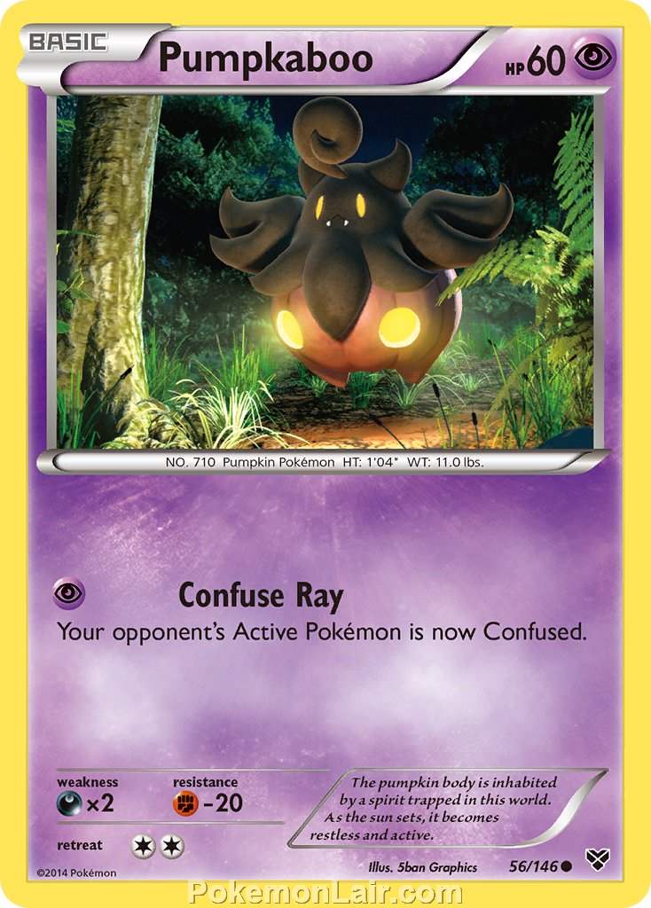 2014 Pokemon Trading Card Game XY Set – 56 Pumpkaboo