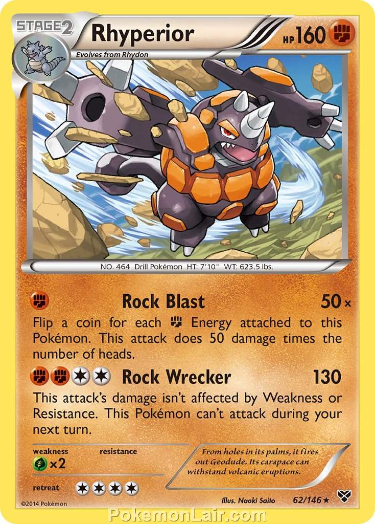 2014 Pokemon Trading Card Game XY Set – 62 Rhyperior