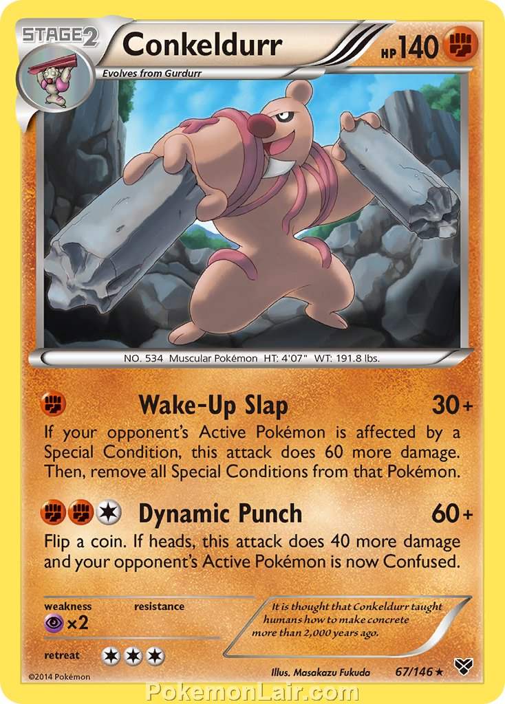 2014 Pokemon Trading Card Game XY Set – 67 Conkeldurr