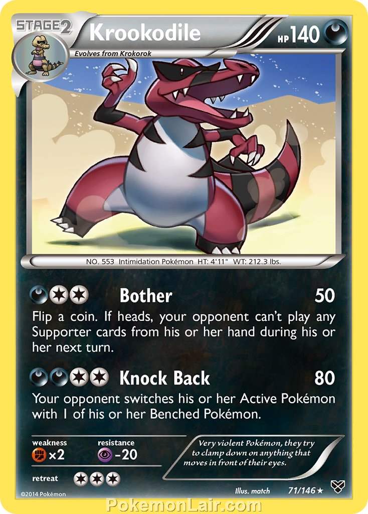 2014 Pokemon Trading Card Game XY Set – 71 Krookodile