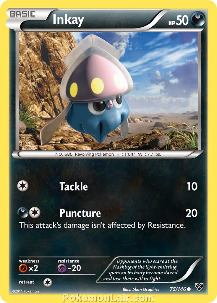 2014 Pokemon Trading Card Game XY Set – 75 Inkay