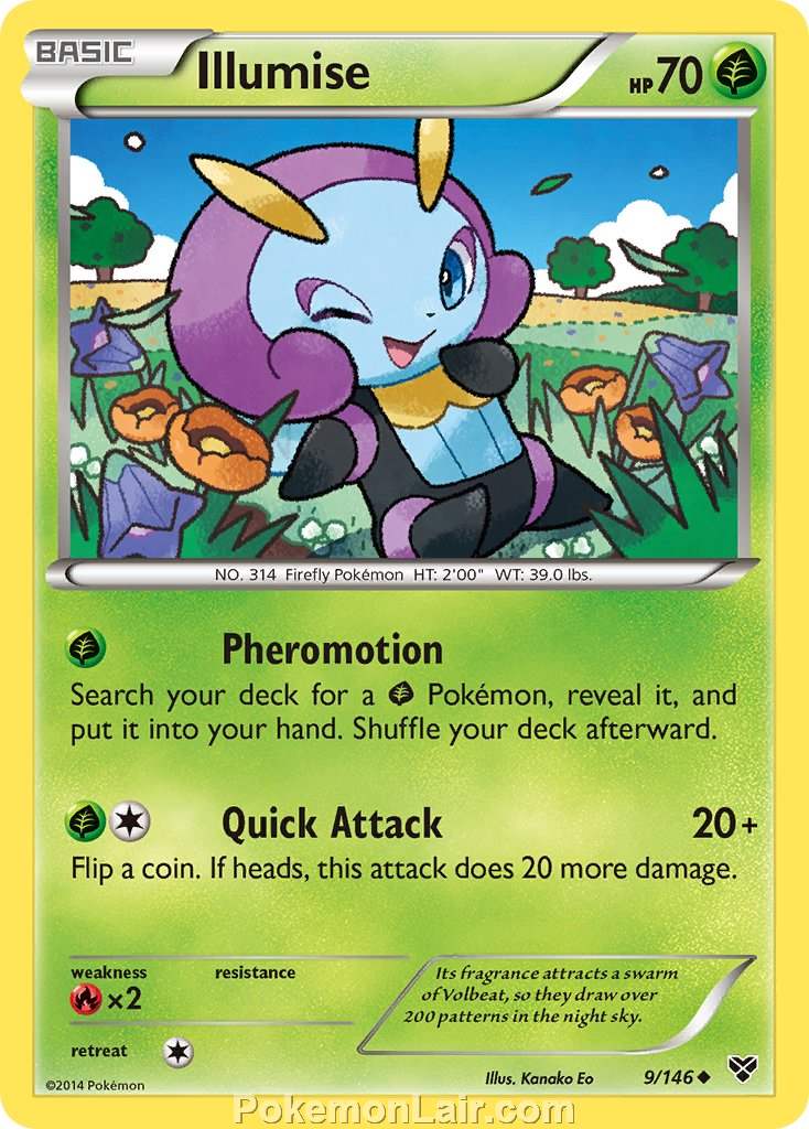 2014 Pokemon Trading Card Game XY Set – 9 Illumise