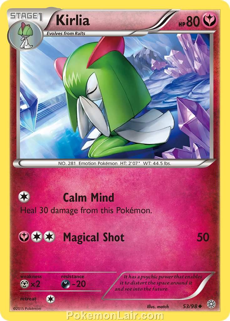 2015 Pokemon Trading Card Game Ancient Origins Price List – 53 Kirlia