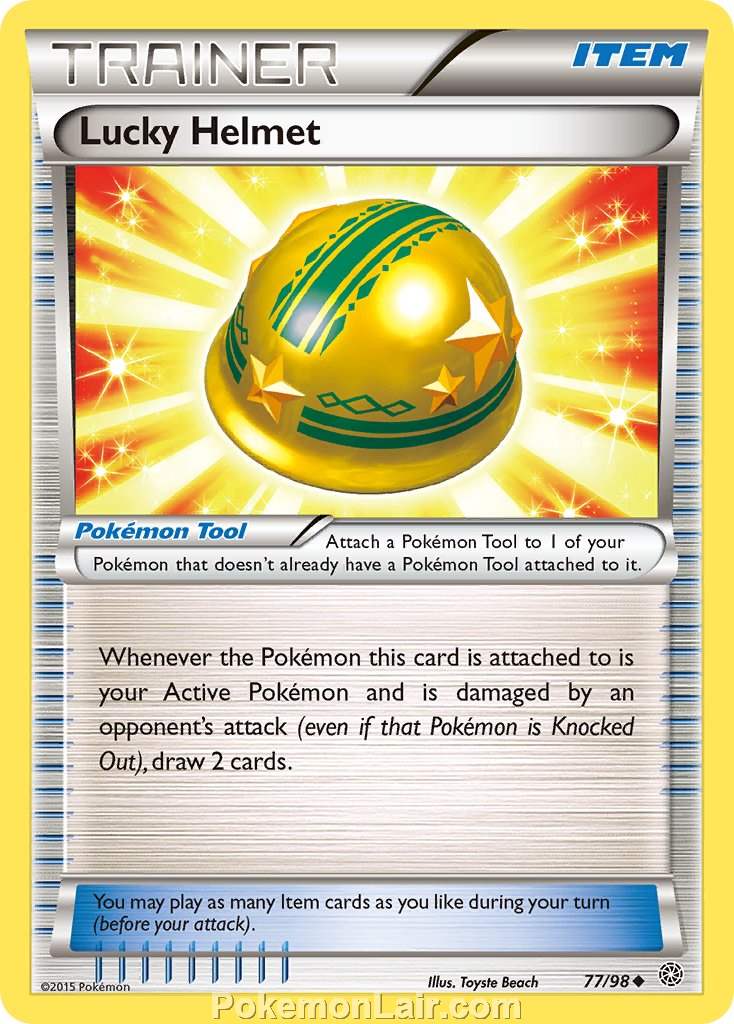 2015 Pokemon Trading Card Game Ancient Origins Price List – 77 Lucky Helmet