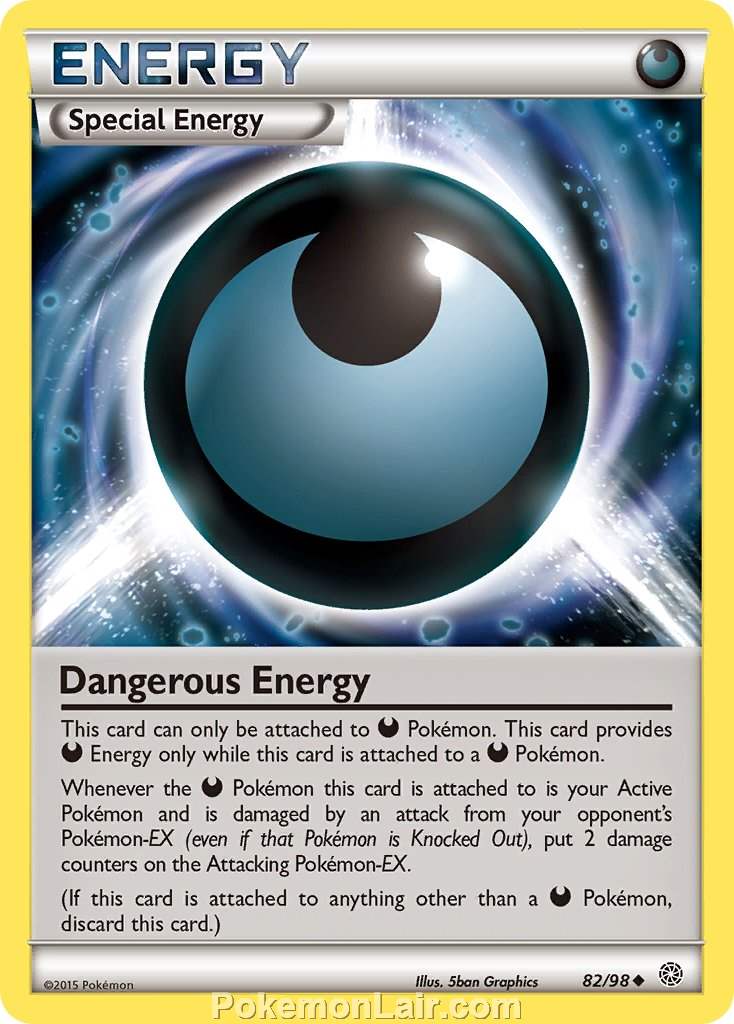 2015 Pokemon Trading Card Game Ancient Origins Price List – 82 Dangerous Energy