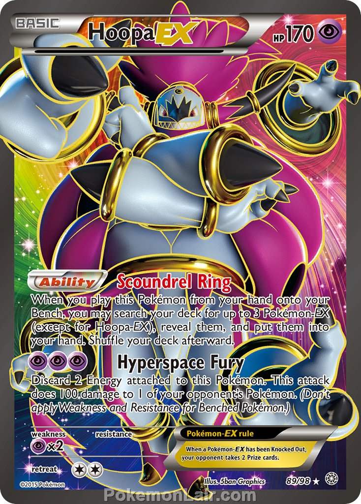 2015 Pokemon Trading Card Game Ancient Origins Price List – 89 Hoopa EX