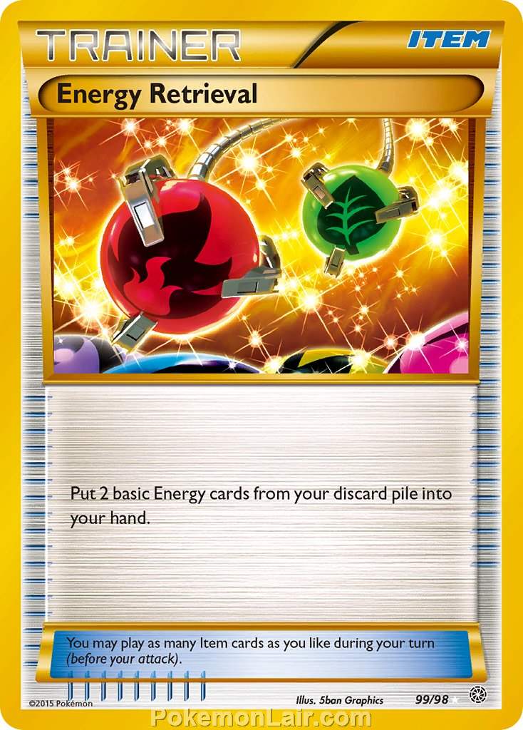 2015 Pokemon Trading Card Game Ancient Origins Price List – 99 Energy Retrieval