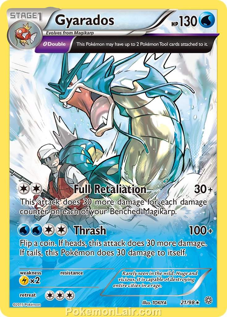 2015 Pokemon Trading Card Game Ancient Origins Set – 21 Gyarados