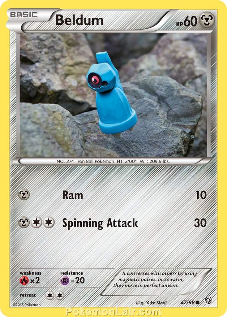 2015 Pokemon Trading Card Game Ancient Origins Set – 47 Beldum