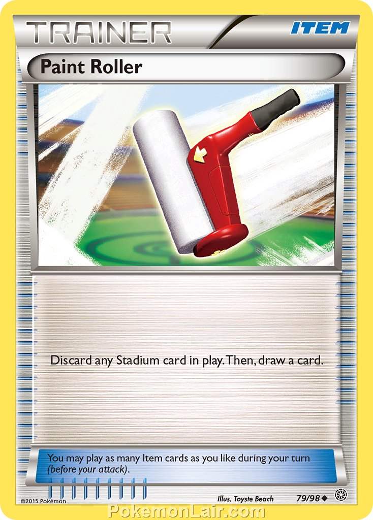 2015 Pokemon Trading Card Game Ancient Origins Set – 79 Paint Roller