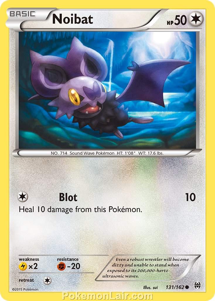 2015 Pokemon Trading Card Game BREAKthrough Price List – 131 Noibat