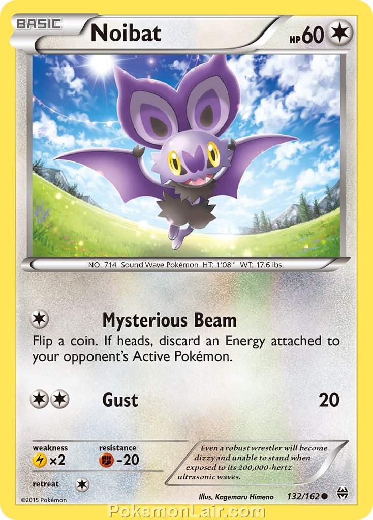 2015 Pokemon Trading Card Game BREAKthrough Price List – 132 Noibat