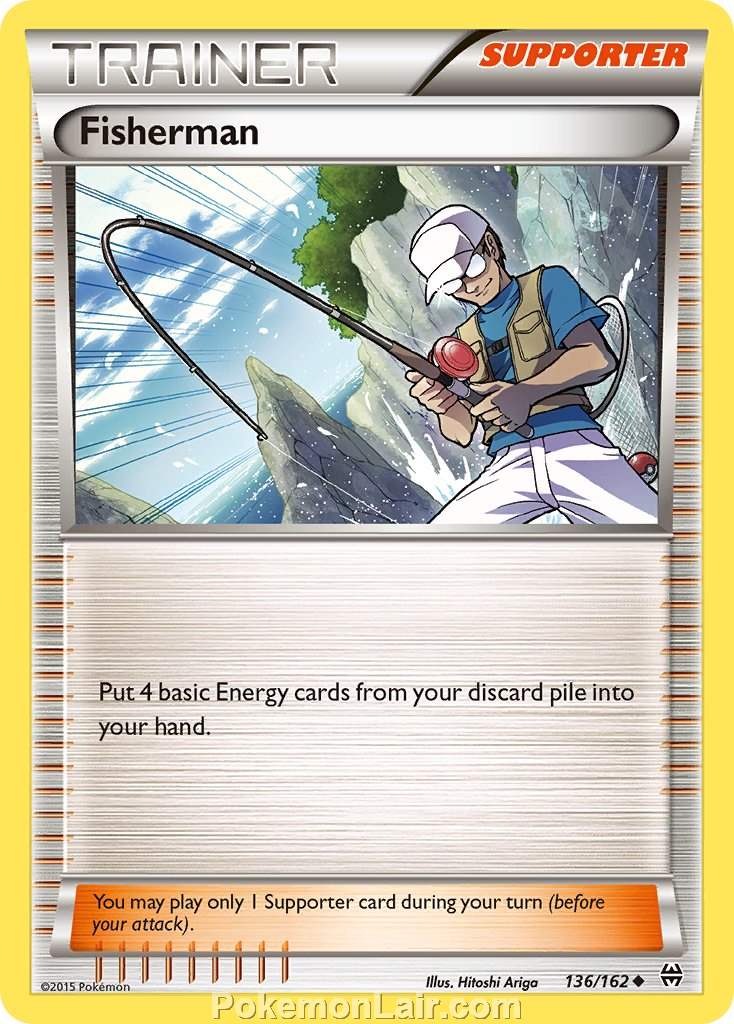 2015 Pokemon Trading Card Game BREAKthrough Price List – 136 Fisherman