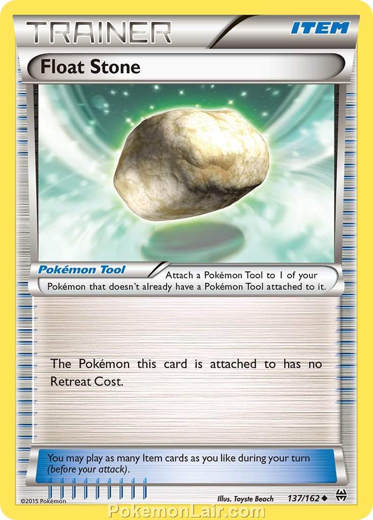 2015 Pokemon Trading Card Game BREAKthrough Price List – 137 Float Stone